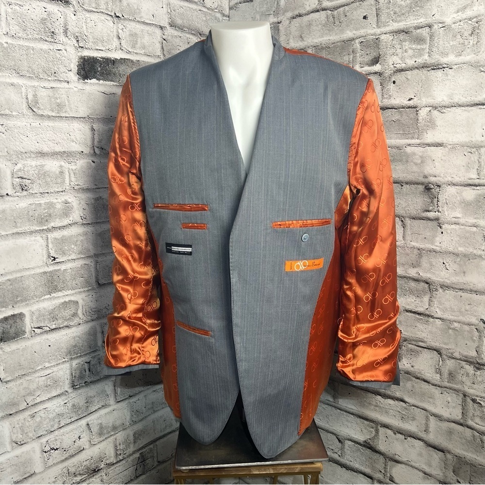 Bianco Brioni Two Button Wool Silk Blend Blazer - Picture 10 of 12
